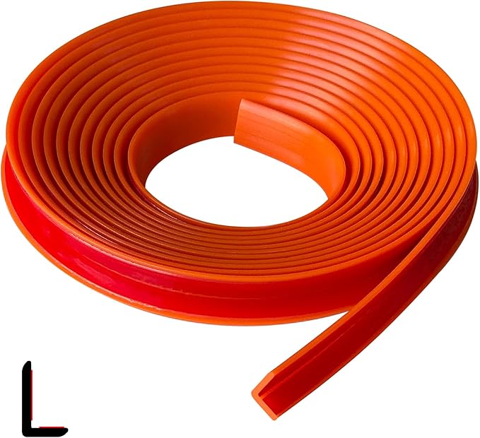 Rubber Edge Corner Trim, Self Adhesive L Shaped Edge Guard for Tile, Small Size Peel and Stick Edge Protectors, Wall and Furniture Edges, Orange Color, 20Ft