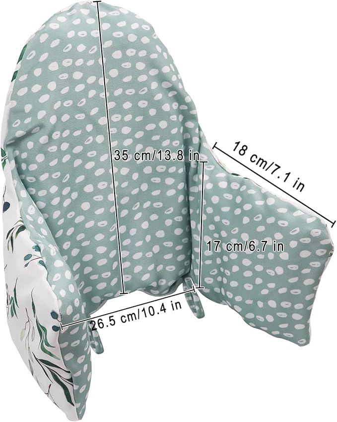 High Chair Cushion, for IKEA High Chair Cushion, Cushion High Chair, for IKEA Highchair Cushion for IKEA Antilop Highchair, Built-in Inflatable Cushion, Baby Sitting More Comfortable (Fresh Leaf)