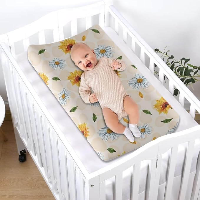 Changing Pad Covers for Boys Girls Carddle Sheet Set for Baby Boys Girls Breathable & Washable Cover