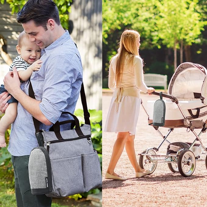 Bottle Bag - Breastmilk Cooler, Insulated Baby Bottle Bag for Daycare