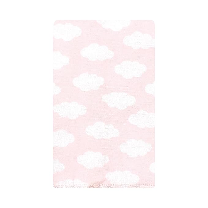 Hudson Baby Unisex Baby Cotton Flannel Burp Cloths, Unicorns Rainbows 10 Pack, One Size