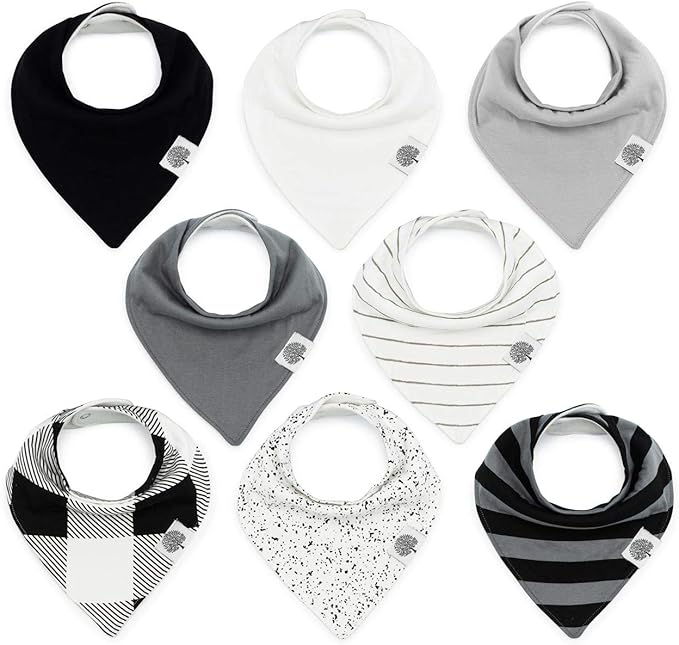 Parker Baby Bandana Drool Bibs for Boys, Girls & Unisex - Soft & Stylish Teething Bibs for Babies