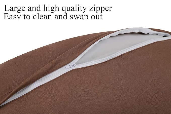 Nursing Pillow Cover Set 3 Pack Nursing Pillow Slipcovers for Moms Breastfeeding Moms, Ultra-Soft Stretchy Fit Standard Nursing Pillows Light Blue/Brown/Car