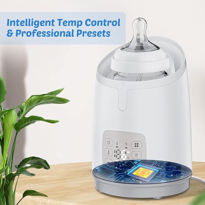 Baby Bottle Warmer for Breastmilk, Baby Food Warmer with Timer and Auto Shut Off