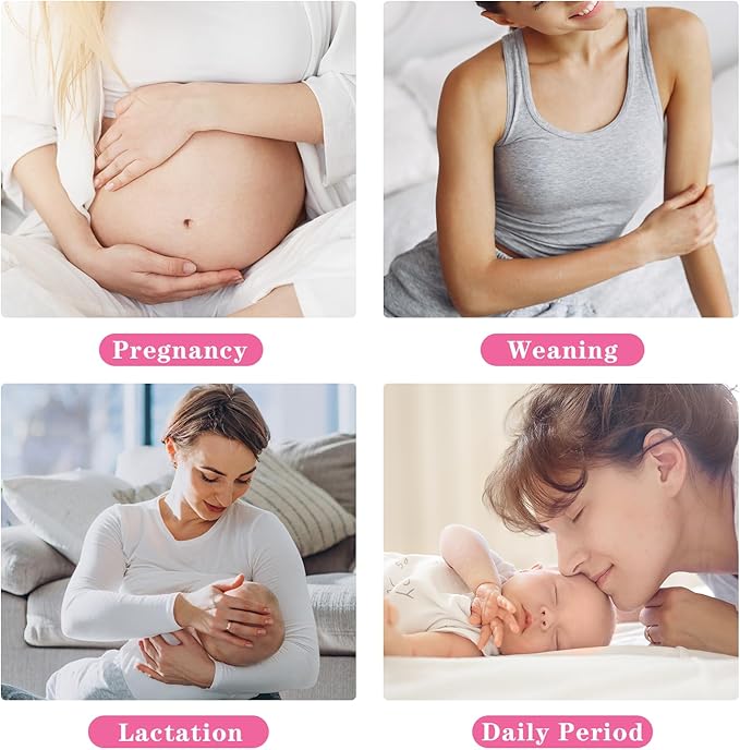 Breast Therapy Packs, 2 Pack Reusable Hot Cold Gel Packs for Nipple Pain Relief, Mastitis, Engorgement, Support for Breastfeeding and Pump Aid-Flexible & Washable with 2 Soft Covers (Pink)