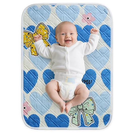 Diaper Changing Pads for Baby, Portable Change Mat, 3Layers Waterproof Change Pad Foldable Absorbent Mats for Women, Reusable Incontinence Underpads for Patient 20''x27.5''