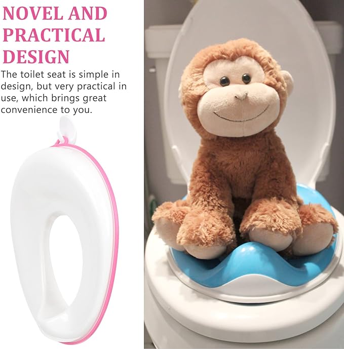 Veemoon Potty Training Seat Portable Toilet Seat for Boy Girl Comfortable and Sturdy Design Easy to Use for Boy Girl Travel Safe and Material Cute Potty Training