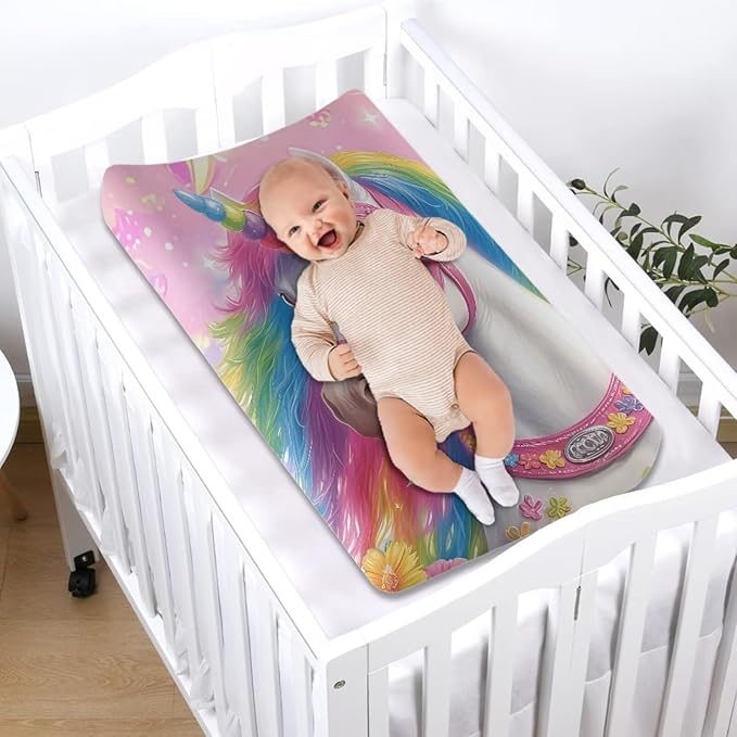 Changing Pad Covers for Boys Girls Carddle Sheet Set for Baby Boys Girls Breathable & Washable Cover