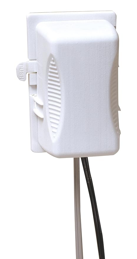 KidCo Outlet Plug Cover S211, White, Baby Safety Electrical Outlet Cover Box Childproof Large Plug Cover for Babyproofing Outlets Easy to Install & Use