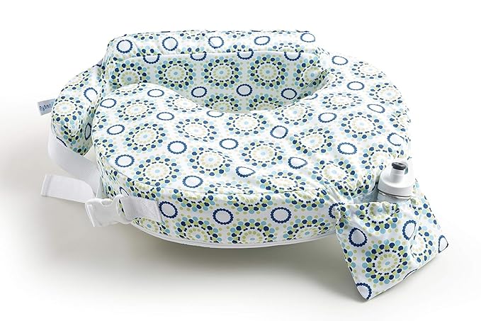 My Brest Friend Original Nursing Pillow Enhanced Ergonomics Essential Breastfeeding Pillow Support For Mom & Baby W/ Convenient Side Pocket, Double Straps & Slipcover, Sparkles