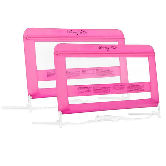 Dream On Me Lilibet Twin/Full/Queen Mesh Safety Bed Rails | Set Double Pack | 23 * 40