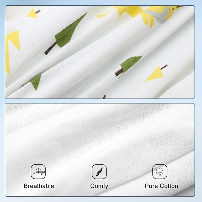 MOEMOE BABY Leakproof Bedwetting Diaper Pants Absorbent Overnight Diaper Short for Boys and Girls 2 Packs
