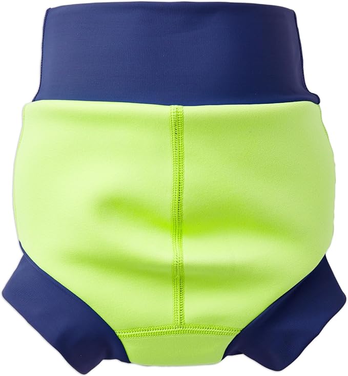 Splash About Happy Nappy Swim Diaper, Lime/Navy, 4-5 Years