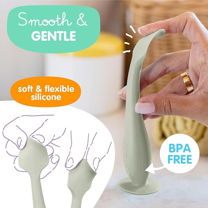 Bumco Diaper Cream Spatula - BPA-Free Diaper Bag Essentials, Soft Butt Spatula Baby, Mom-Invented Butt Paste Spatula, Bumco Diaper Cream Spatula, Flexible Diaper Cream Applicator, Baby Bum Brush