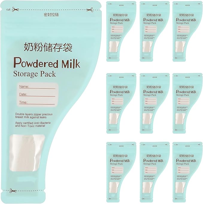 Kisangel 30pcs Disposable Formula Container to Go, Milk Formula Travel Container, Protein Powder Travel Single Storage Bag for Baby Breast Dispenser Pouch