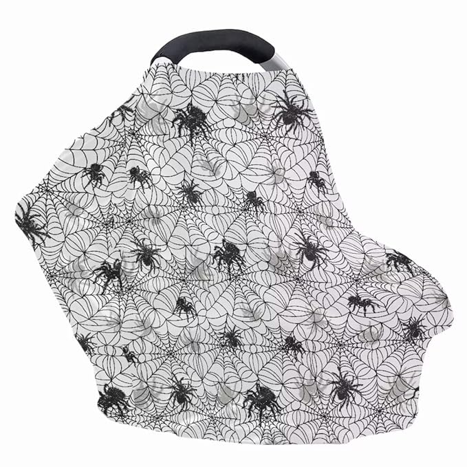 Coldinair Spider Web Multifunctional Nursing Cover Multi Use Cover for Baby Car Seat Canopy Shopping Cart Cover,Stroller Cover
