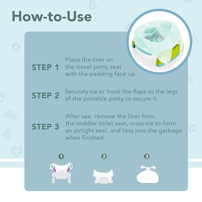 Kalencom Universal Potty Liners - Disposable Potty Liners for Toddlers (Universal, 36, Count)