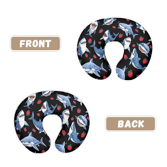 Forchrinse Shark Nursing Pillow Cover for Baby Boys Girls,Soft Breastfeeding Pillow Cover Washable Infant Feeding Cushion Cover