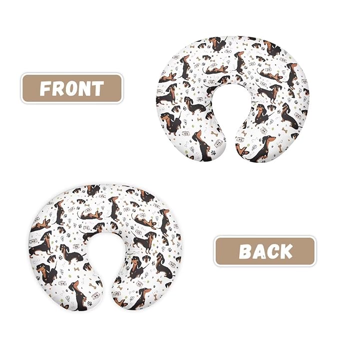 Dogs Nursing Pillow Cover with Hidden Zipper Dogs Skin Friendly for Moms/Baby Nursing Pillow Cover Stretchy Removable Cover for Breastfeeding Pillow