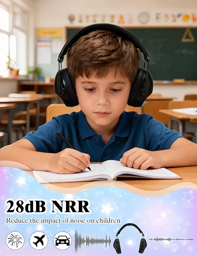 sundee Kids Noise Cancelling Headphones Ear Muffs for Noise Reduction Hearing Protection for Autism Chirldren