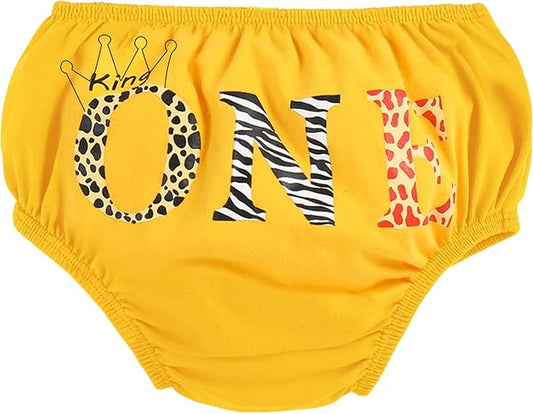 IMEKIS Baby Boys 1st Birthday Diaper Covers Wild One Dinosaur Space Shorts Cake Smash Photo Shoot Bloomers Casual Pants