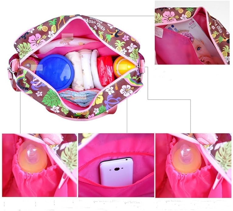 Kamay's Mummy Shoulder Bag Diaper Bag Chic Nappy Changing Bag Tote/Messenger Style Large with Changing Mat, Adjustable Straps