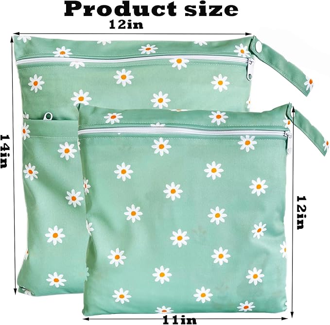 TRASUN Wet bag (Holiday Style, 2 pack, Chrysanthemum 1)