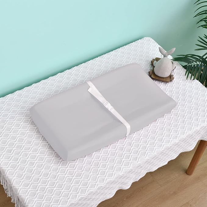 david's Kids 3 Pack Changing Pad Cover Set, Ultra Soft Breathable Cozy Microfiber Diaper Change Table Sheets for Baby Girls, Fit Most Changing Pads, Grey & Sage & Navy Blue