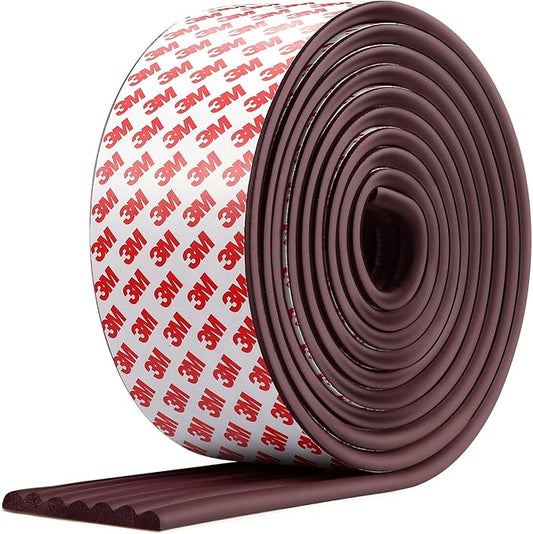 Upgraded Baby Proofing Edge Corner Protector, 16.4ft Edge Guards Padding with 3M Adhesive, Extra-Wide Soft Rubber Foam Padding, Furniture,Sharp Edge Safety Corner Edge Bumper Guard- Brown