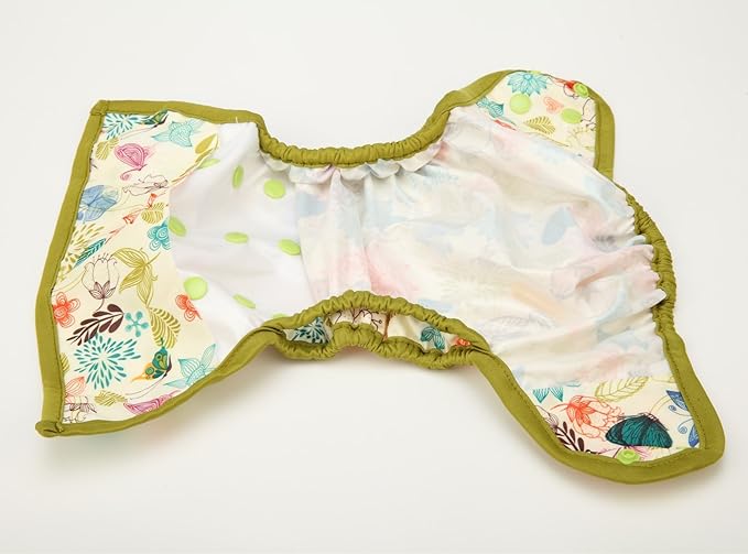 Baby Diaper Cover Nappy One Size 8lbs to 36lbs for Grils (Bloom)