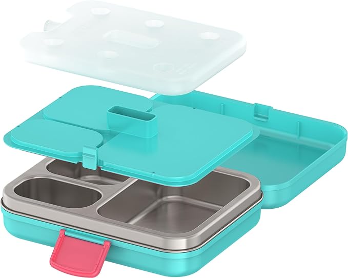 THERMOS Kids Freestyle Food Storage Lunch Kit, Teal