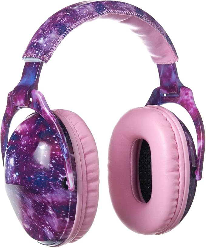 Kids Hearing Protection,25dB NRR Noise Reduction,Sound Proof for Kids,Toddler,Safety Earmuffs for Concert,Airplane,Autism,Monster Jam,Travel,School- Pink Nebel