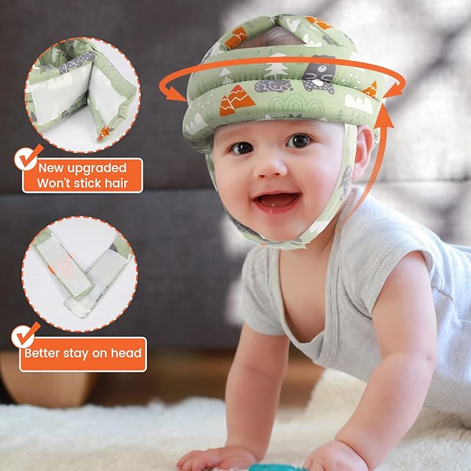 Simplicity Baby Infant Toddler No Bumps Safety Helmet Head Cushion Bumper Bonnet