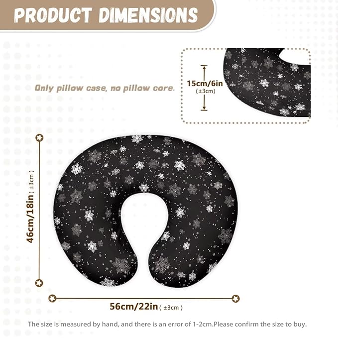 Nursing Pillow Cover for Baby Girl, Soft Breastfeeding Pillow Slipcover, Newborn Feeding Pillow Covers, Galaxy Axolotl