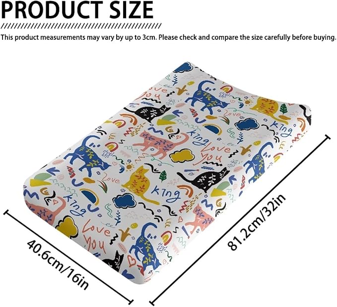 Cat Changing Pad Cover Waterproof Breathable Lightweight Diaper Changing Cover Comfy Sheet Crib Mat for Boys Girls Cozy Changing Table Cover