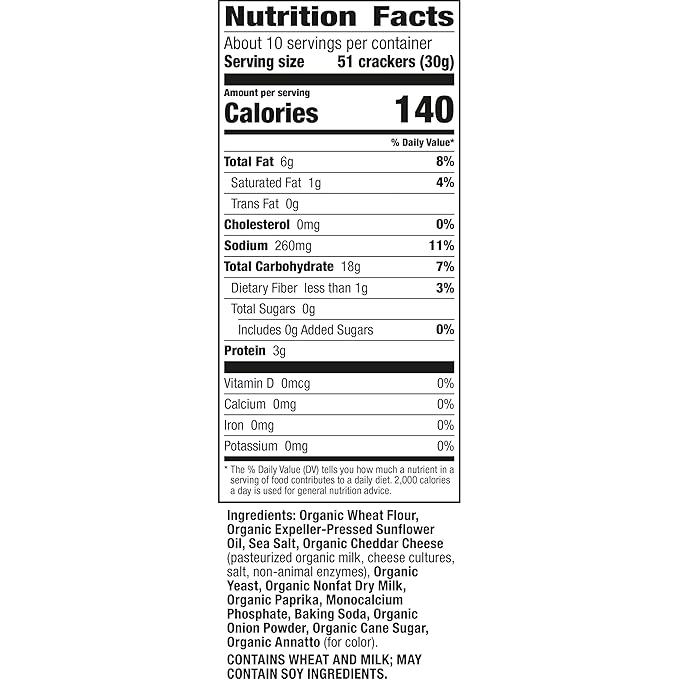 Annie's Organic Cheddar Bunnies Original Baked Snack Crackers, 11.25 oz