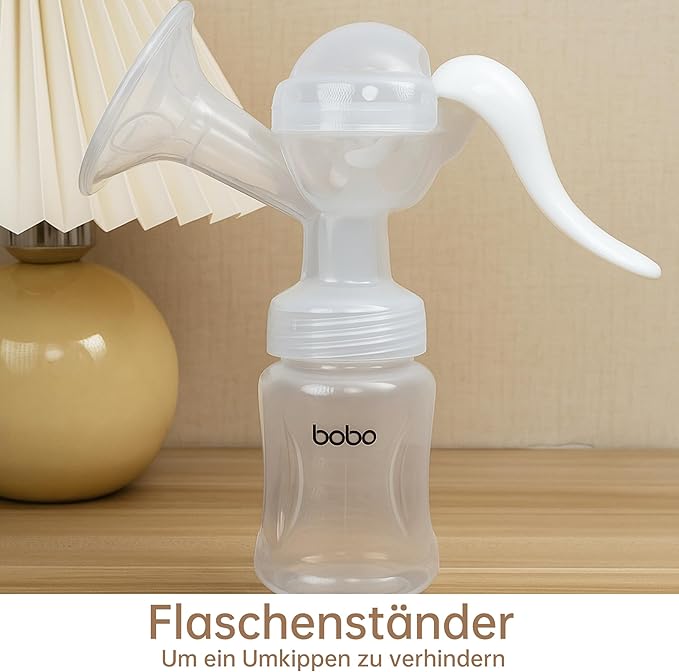 YOHKOH Manual Breast Pump with Silicone Cushion - Ultra Comfort & Quiet, BPA Free, 180ml (6oz) Milk Collector, Portable Breast Milk Catcher Baby Feeding Pumps