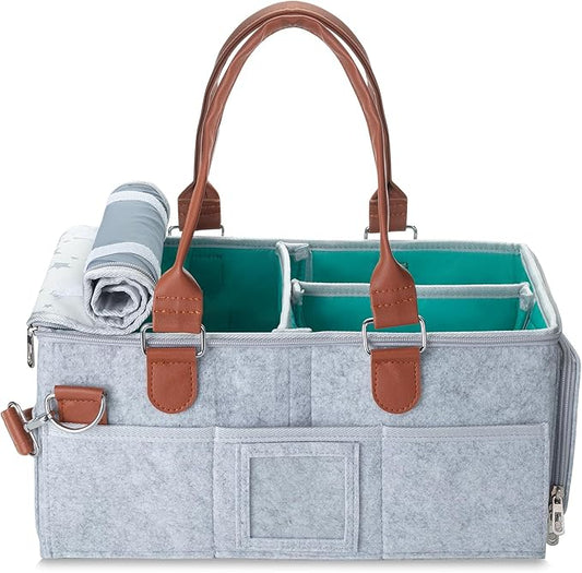 Mr. Pen- Baby Diaper Caddy Organizer with Lid, Baby Organizer, Diaper Caddy with Lid