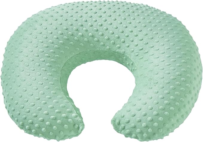 Dots Nursing Pillow Cover, Case Plush Breathable Breastfeeding Pillow Slipcover Fits Nursing Pillow, Super Soft Snug Positioners for Baby Boy Baby Girl (Celadon)