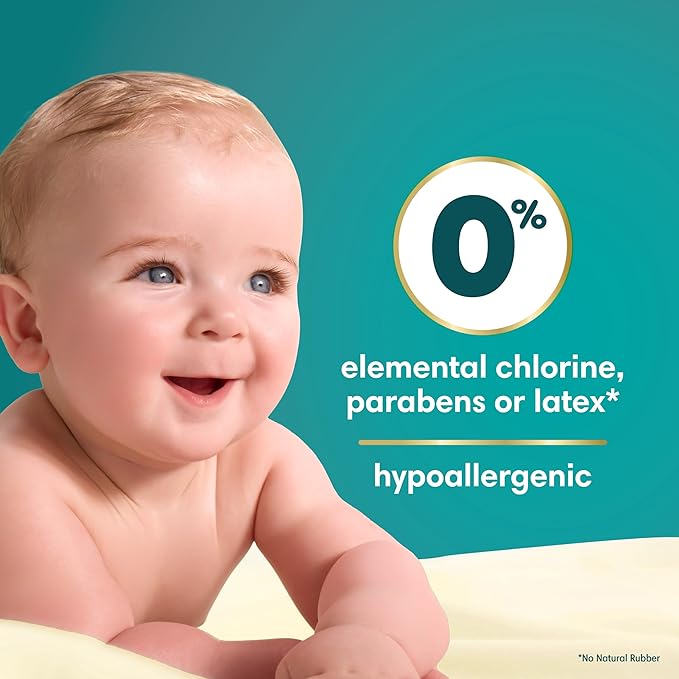Pampers Swaddlers Diapers, Size 3 (13-26 lbs), 168 Count, Absorbent, Keeps Baby Dry and Comfortable, Skin Safe Disposable Baby Diaper