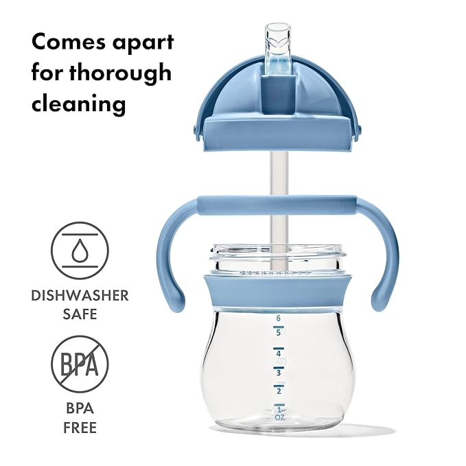 OXO Tot Transitions Straw Cup with Removable Handles - 6 oz. - Dusk