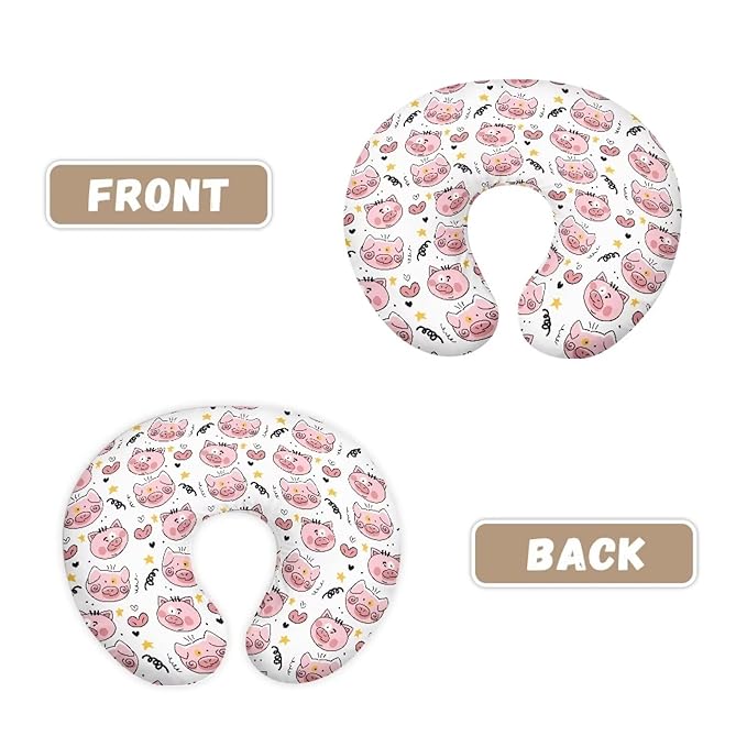 Cute Pigs Nursing Pillow Cover for Baby Boys & Girl Nursing Pillow Slipcovers for Breastfeeding Moms Fits The Original Support Pillow for Breastfeeding and Bottle Feeding