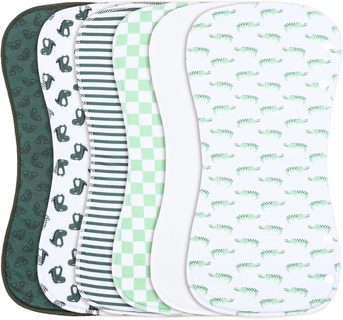 10-Pack Burp Cloths for Baby Boys and Girls - Organic Baby Burp Cloth,Baby Washcloths, Burp Rags, Large Neutral Burp Clothes for Newborn