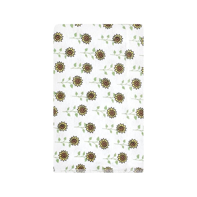 Hudson Baby Unisex Baby Cotton Flannel Burp Cloths, Girl Farm, One Size