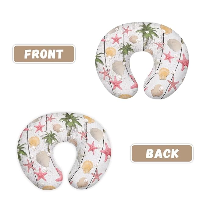Starfish Nursing Pillow Cover for Newborn Infant, Ultra Soft and Breathable Breastfeeding Bottle Feeding Pillow Covers Stretchy Covers Fit for Most Nursing Pillows