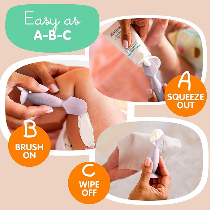 Bumco Diaper Cream Spatula (Mini) - BPA-free Butt Paste Diaper Cream Applicator, Soft & Flexible Diaper Rash Cream Applicator, Butt Spatula Baby, Mom-Invented Diaper Bag Essentials (Lilac)