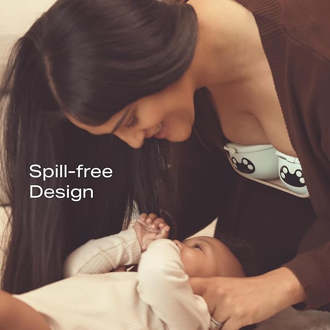 Zomee Mother’s Nature W1 Wearable Breast Pump, Hands-Free & Hospital-Grade, 12 Suction Levels, 4 Modes, Warming Technology, Mimics Baby’s Rhythm, Quiet Portable Design, BPA-Free, 2-Year Warranty