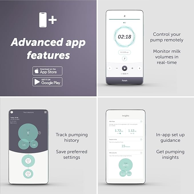 Elvie - Double, Wearable Breast Pump w/App - The Smallest & Quietest - Portable - Hands Free & Discreet - Automated with Four Personalized Settings