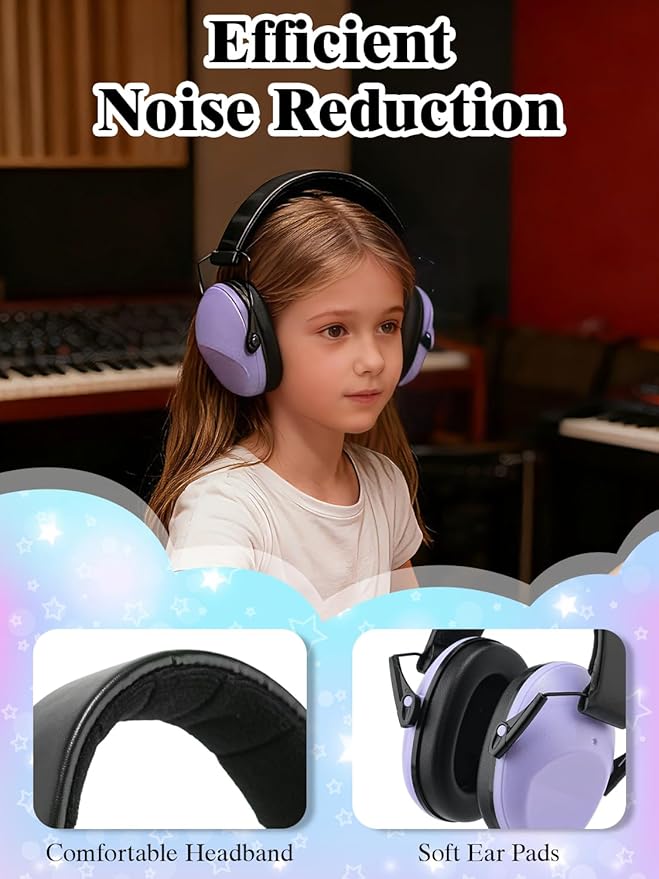 sundee Kids Noise Cancelling Headphones Ear Muffs for Noise Reduction Hearing Protection for Autism Chirldren
