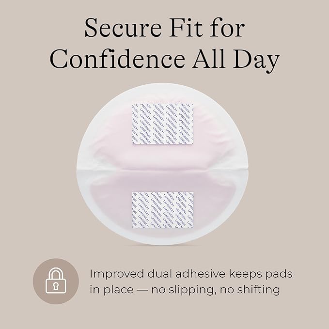 Lansinoh Stay Dry Disposable Nursing Pads, Soft and Super Absorbent Breast Pads, Breastfeeding Essentials for Moms, 100 Count